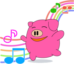 Cute animals of message sticker #3763332