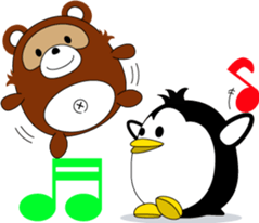 Cute animals of message sticker #3763333