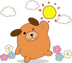 Cute animals of message sticker #3763343