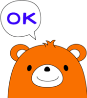 Cute animals of message sticker #3763363