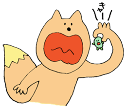 The squirrel and broad bean sticker #3763410