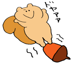 The squirrel and broad bean sticker #3763435