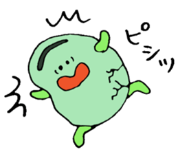 The squirrel and broad bean sticker #3763437