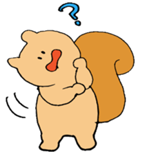 The squirrel and broad bean sticker #3763440