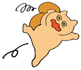 The squirrel and broad bean sticker #3763441