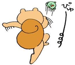 The squirrel and broad bean sticker #3763442