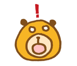 Orange bear sticker #3763561