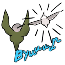 Happy Birds day! Hiyori and Apollo sticker #3763921