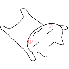 Japanese hand drawing cats
