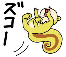 Pink squirrel and yellow squirrel sticker #3765601