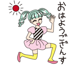 MINT GREEN GIRL sticker #3767008