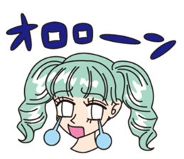 MINT GREEN GIRL sticker #3767032