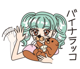 MINT GREEN GIRL sticker #3767045