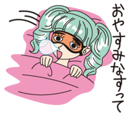 MINT GREEN GIRL sticker #3767046