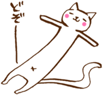 Long long Cat!? sticker #3767300