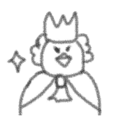 The gloomy chicken drawn by a pencil.2