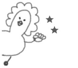 The gloomy chicken drawn by a pencil.2 sticker #3767609