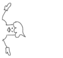 The gloomy chicken drawn by a pencil.2 sticker #3767615