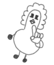 The gloomy chicken drawn by a pencil.2 sticker #3767623