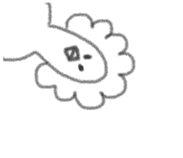 The gloomy chicken drawn by a pencil.2 sticker #3767629