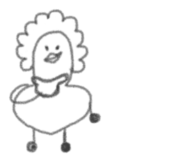 The gloomy chicken drawn by a pencil.2 sticker #3767637