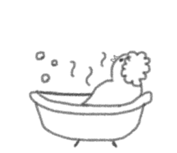 The gloomy chicken drawn by a pencil.2 sticker #3767642