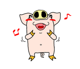 positive pig & negative pig sticker #3767755