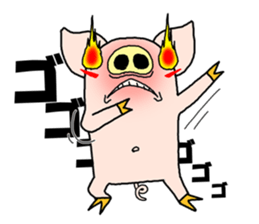 positive pig & negative pig sticker #3767757