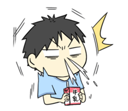 elementary school boy sticker #3768037