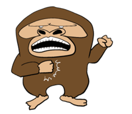 Brief Sticker of Child gorilla sticker #3768332