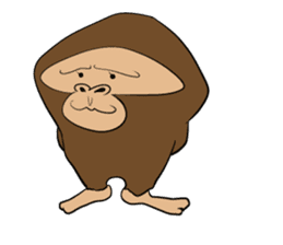 Brief Sticker of Child gorilla sticker #3768334