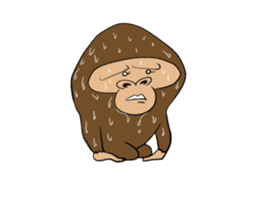 Brief Sticker of Child gorilla sticker #3768337