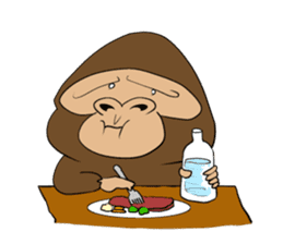 Brief Sticker of Child gorilla sticker #3768338