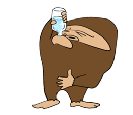 Brief Sticker of Child gorilla sticker #3768341