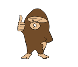 Brief Sticker of Child gorilla sticker #3768345