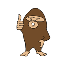 Brief Sticker of Child gorilla sticker #3768345