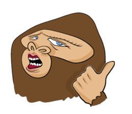 Brief Sticker of Child gorilla sticker #3768347