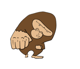 Brief Sticker of Child gorilla sticker #3768348