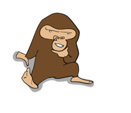Brief Sticker of Child gorilla sticker #3768353