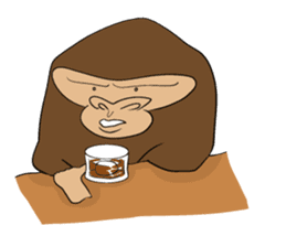 Brief Sticker of Child gorilla sticker #3768355