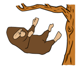 Brief Sticker of Child gorilla sticker #3768356