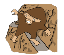 Brief Sticker of Child gorilla sticker #3768357