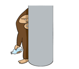 Brief Sticker of Child gorilla sticker #3768359