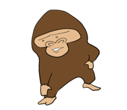 Brief Sticker of Child gorilla sticker #3768361