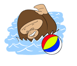 Brief Sticker of Child gorilla sticker #3768365