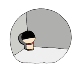 Kokeshi doll sticker #3768624