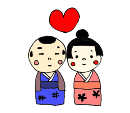 Kokeshi doll sticker #3768634
