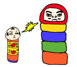 Kokeshi doll sticker #3768643