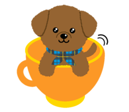 a cute little dog sticker #3768960