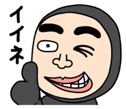 Middle-aged man with wearing tights 2 sticker #3769292